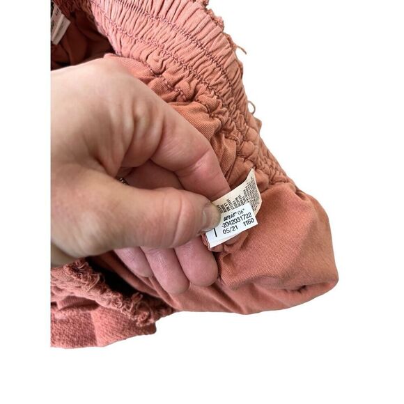 Aerie Tiered Ruffled Mini Skirt size S Burnt Orange - Picture 6 of 8